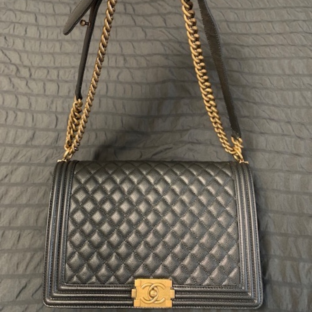 Chanel Flap Boy Quilted Lambskin Shoulder Bag